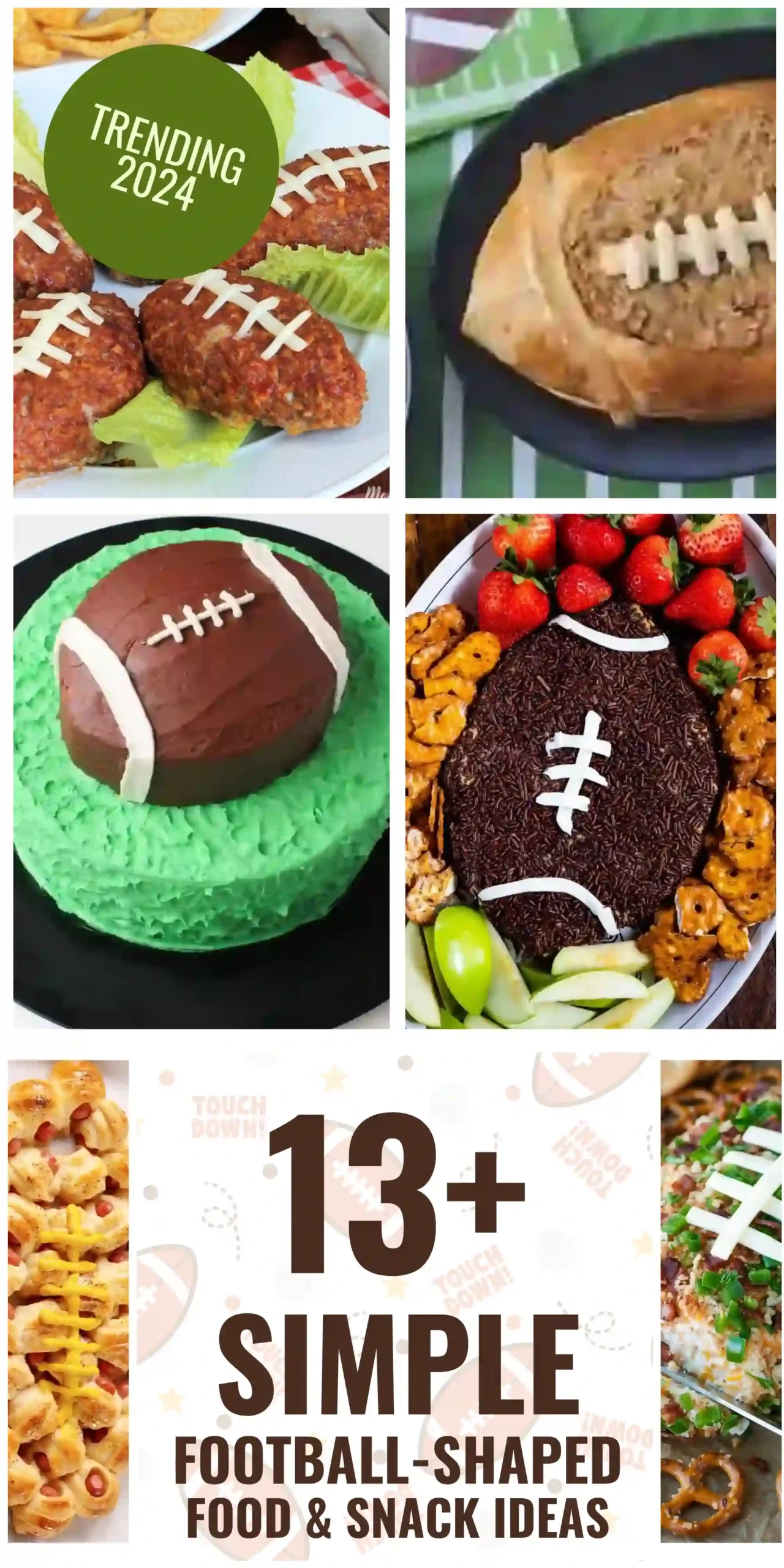 13+ Simple Football-Shaped Food & Snack Ideas - GHideas.com
