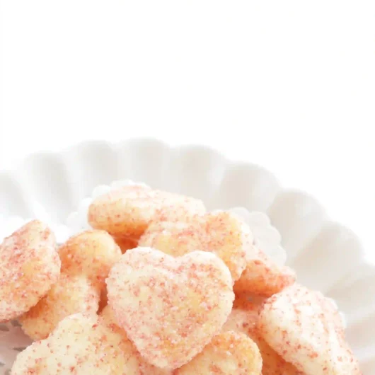 Heart-Shaped Rice Krispie Treats with Valentine's Decor